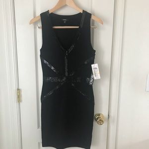 NWT XOXO Juniors Medium Black Banded Bodycon Dress